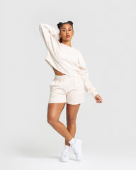 Comfort Cropped Crew Neck | Sand