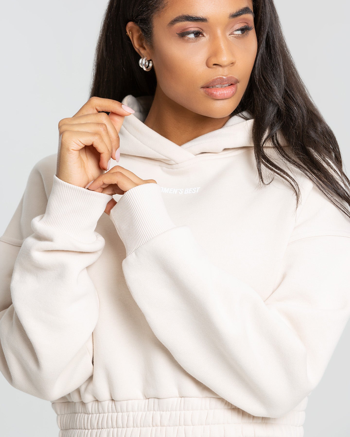 Comfort Cropped Hoodie | Sand