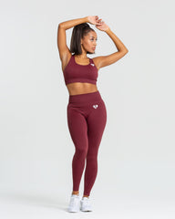 Power Seamless Leggings | Burgundy